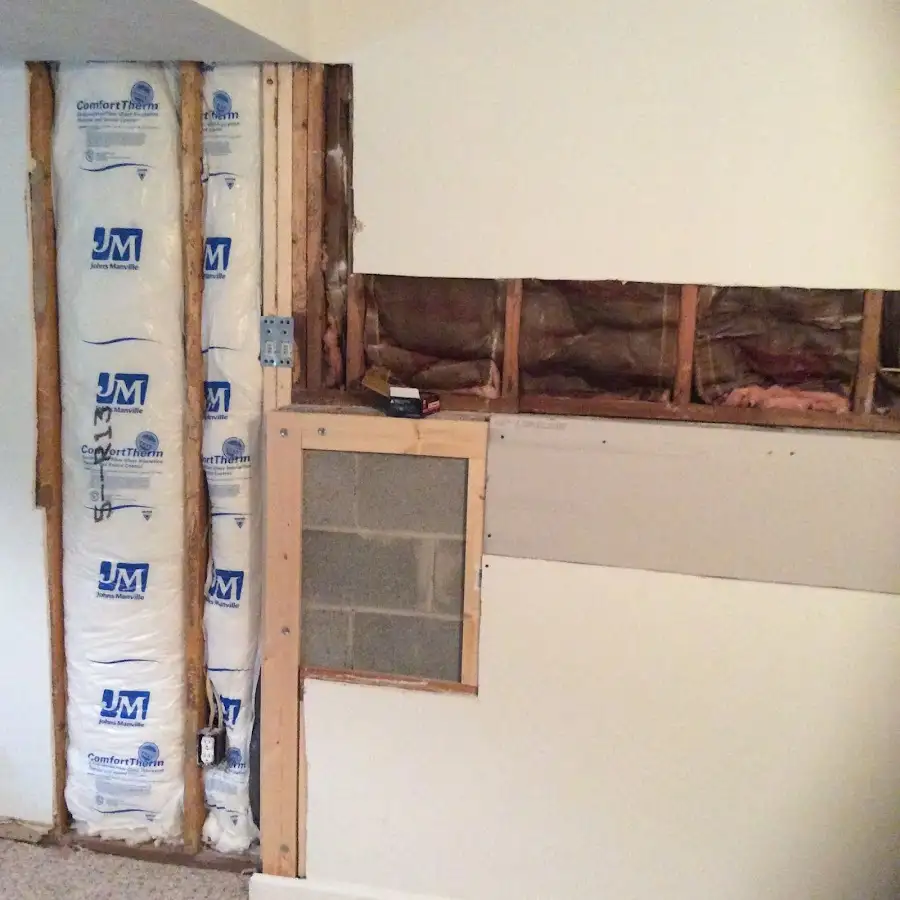 Wall insulation replacement during Contents Cleaning & Restoration in Fernandina Beach